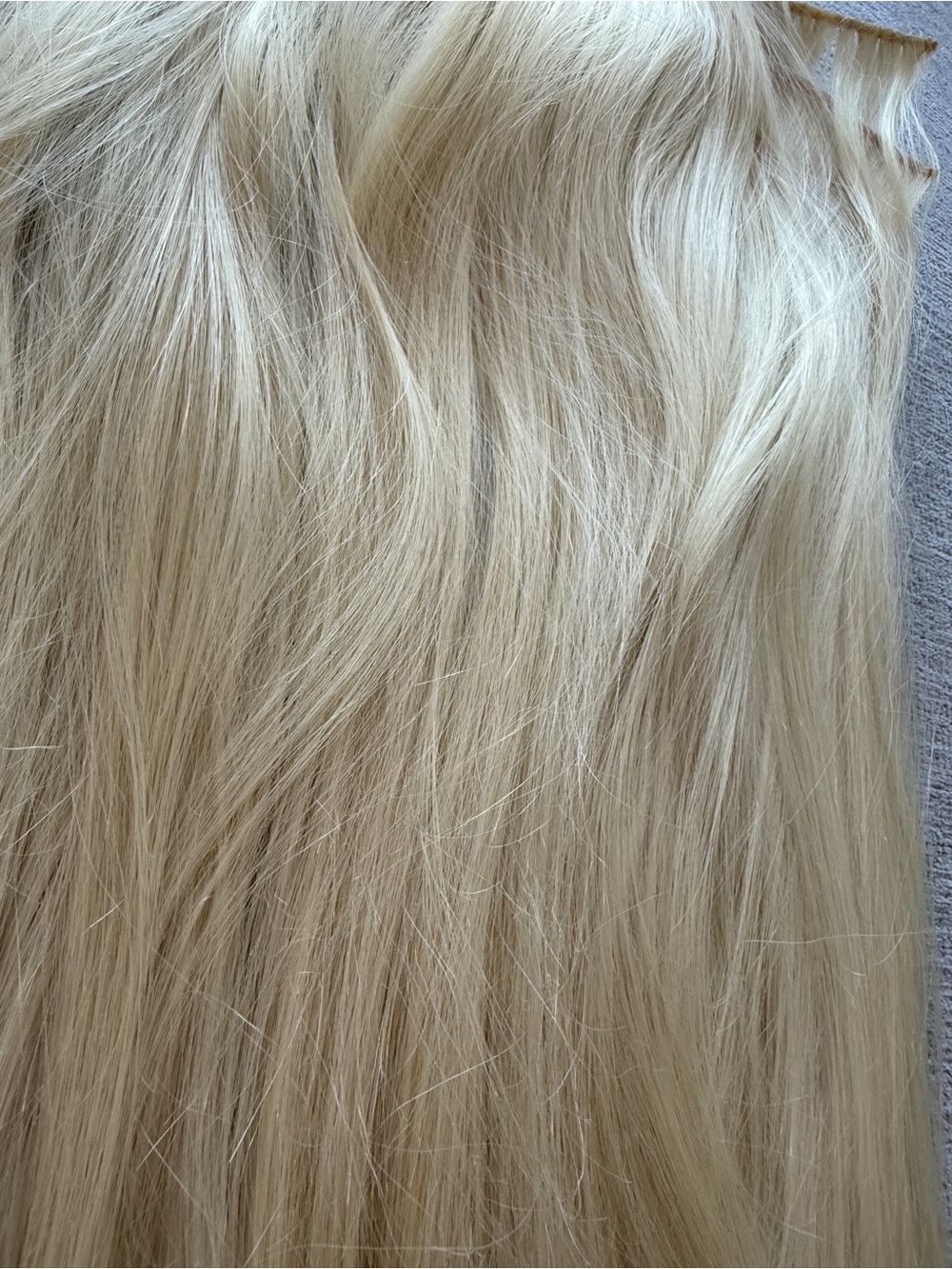 Blonde Clip-In Hair Extensions - Natural Light Blonde - Picture 2 of 2